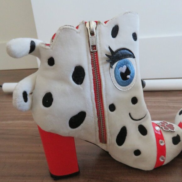 IRREGULAR CHOICE Dalmatian Pooch Perfect High Heel Boots Whimsy - Size US 5.5 - Picture 14 of 16